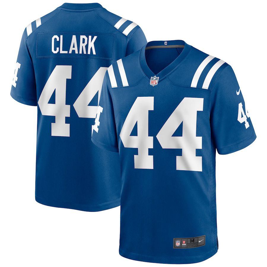 Men Indianapolis Colts #44 Dallas Clark Nike Royal Game Retired Player NFL Jersey